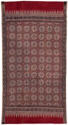 Tissu cérémonial et héritage sacré (sembagi) avec motif de nœud sans fin